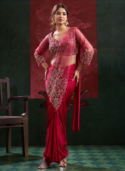 Delightful Pink Imported Saree