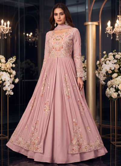 Dignified Chinon Embroidered Readymade Lehenga Choli