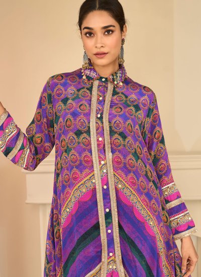 
                            Dilettante Crepe Silk Print Trendy Salwar Kameez