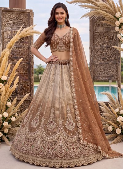 Enthralling Handwork Wedding Designer Lehenga Choli