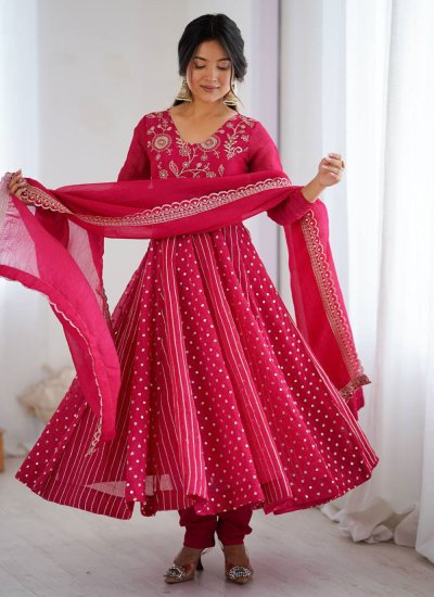 Epitome Pink Silk Salwar Kameez