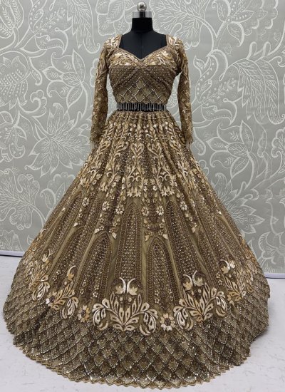 
                            Exciting Gold Bridal Readymade Lehenga Choli