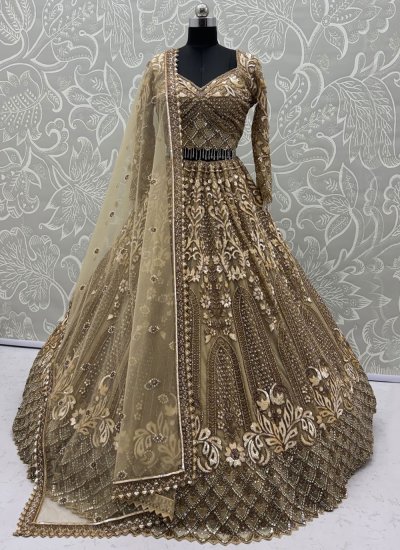 Exciting Gold Bridal Readymade Lehenga Choli