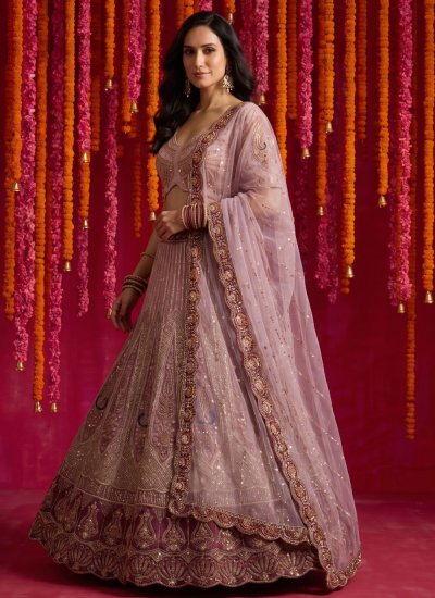 Exciting Pink Trendy Lehenga Choli