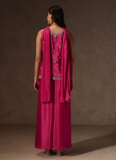 
                            Exotic Viscose Pink Salwar Kameez