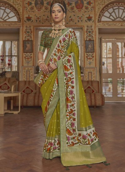Exquisite Silk Party Contemporary Saree