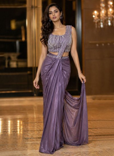 Fancy Fabric Lavender Classic Saree