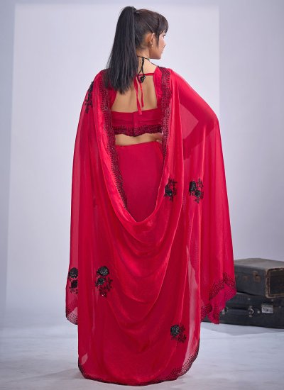 
                            Fandy Fancy Pink Traditional Saree