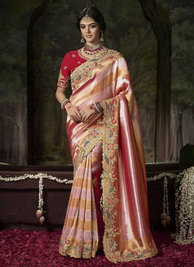 Festal Multi Colour Contemporary Saree