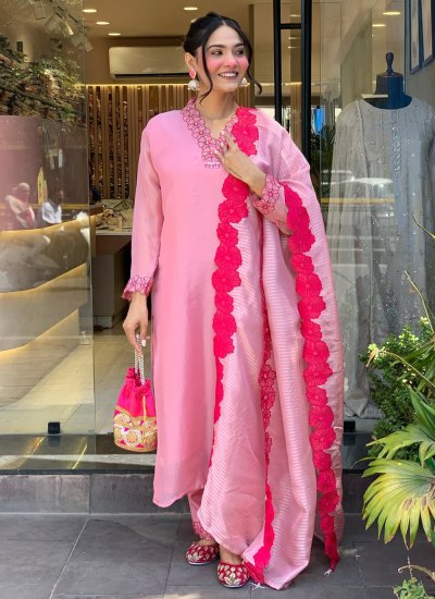 Flamboyant Embroidered Party Salwar Suit