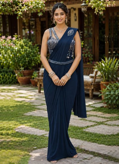 Flattering Sequins Festival Classic Saree