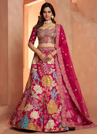 Flattering Zari Silk Trendy Lehenga Choli