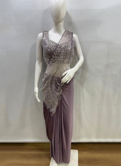 
                            Flawless Lavender Saree