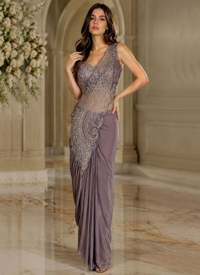 Flawless Lavender Saree
