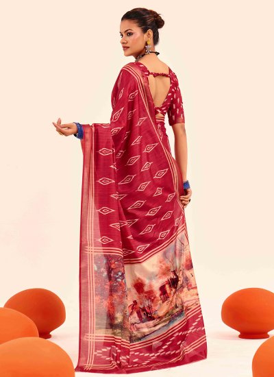 
                            Gilded Cotton Silk Festival Classic Saree