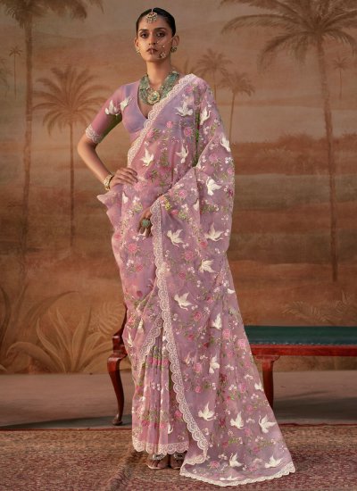 Gilded Purple Saree