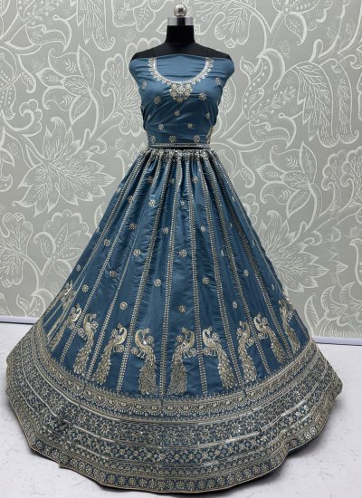 
                            Gilded Silk Ceremonial Designer Lehenga Choli