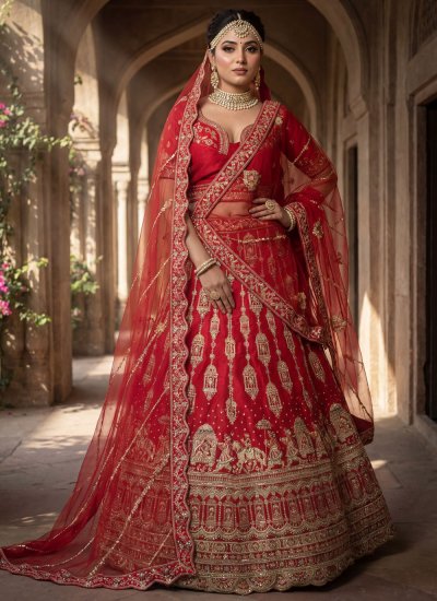 Gleaming Silk Designer Lehenga Choli