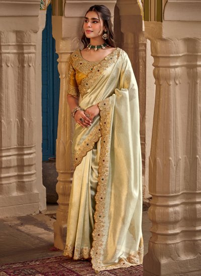 Glitzy Resham Wedding Trendy Saree