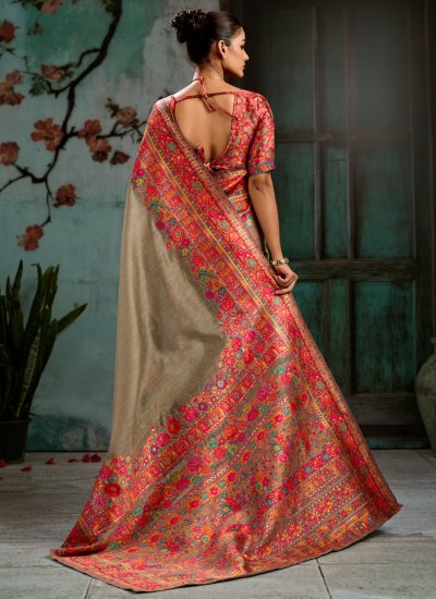 
                            Glorious Pashmina Contemporary Saree