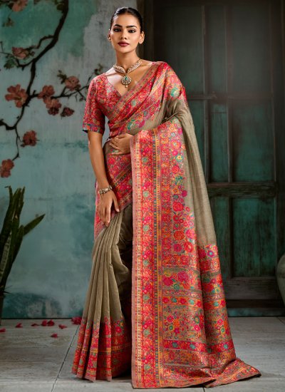Glorious Pashmina Contemporary Saree
