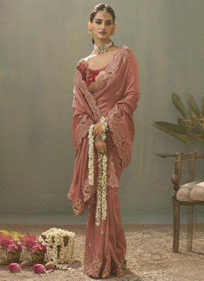 
                            Glowing Border Festival Classic Saree