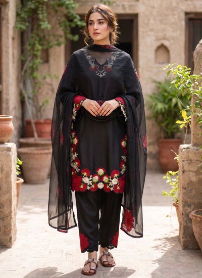Gorgonize Black Party Salwar Kameez