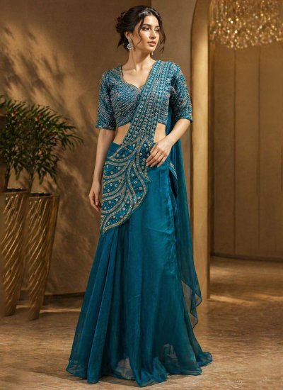 Gorgonize Embroidered Silk Trendy Saree