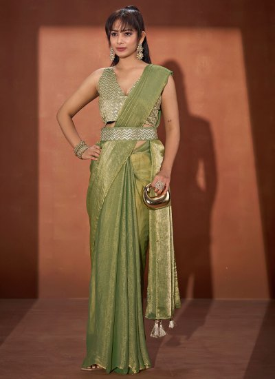 Green Color Traditional Saree