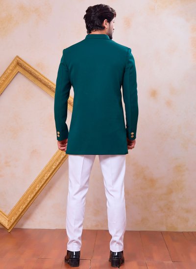 
                            Green Engagement Imported Indo Western