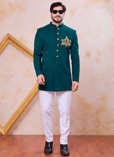 Green Engagement Imported Indo Western