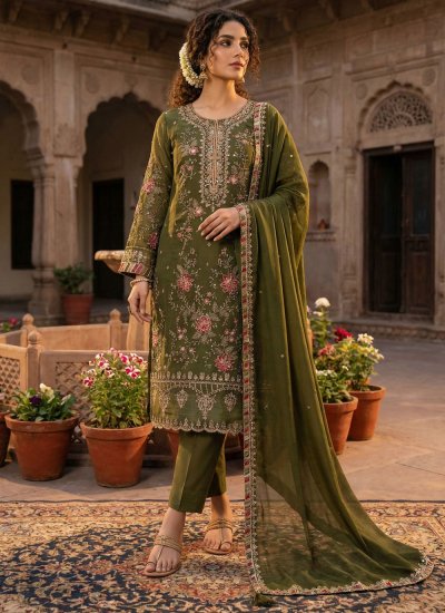 Green Festival Pant Style Suit