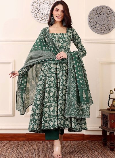 Green Rayon Salwar Kameez