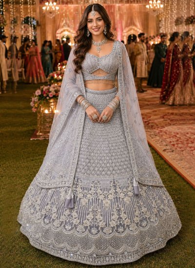 Grey Color Lehenga Choli