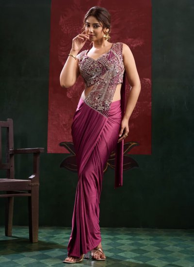 Hypnotizing Embroidered Imported Classic Saree