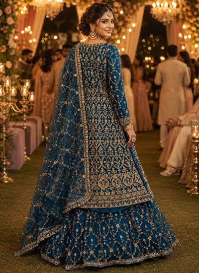 
                            Impeccable Beads Tissue Lehenga Choli