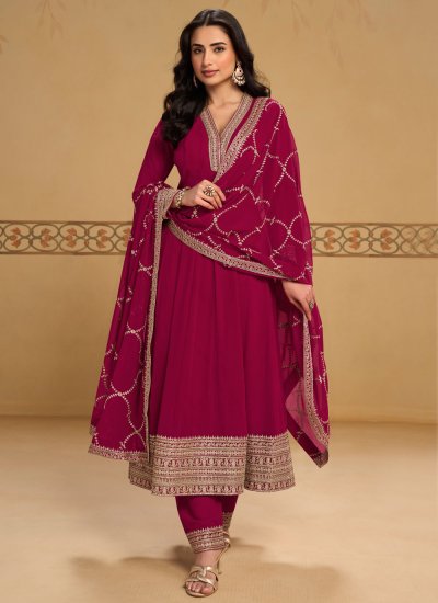 Imperial Embroidered Georgette Anarkali Salwar Suit
