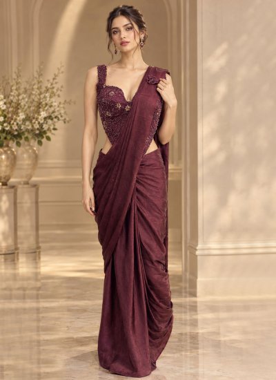 Imported Maroon Classic Saree