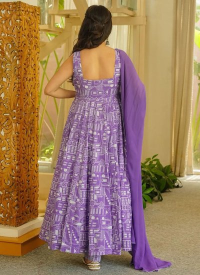 
                            Integral Lavender Party Readymade Salwar Kameez