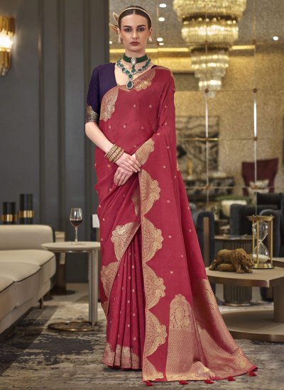 Intrinsic Pink Saree