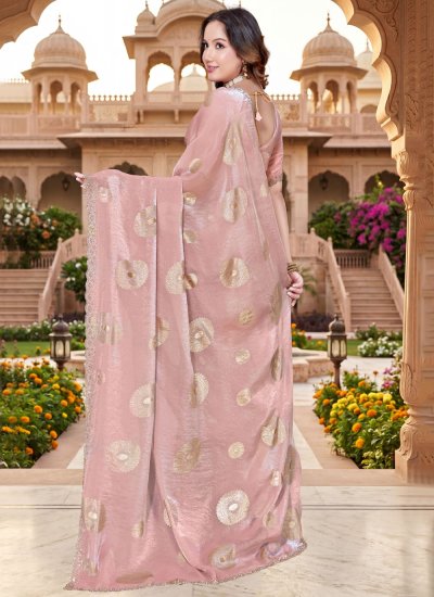
                            Invigorating Foil Print Saree