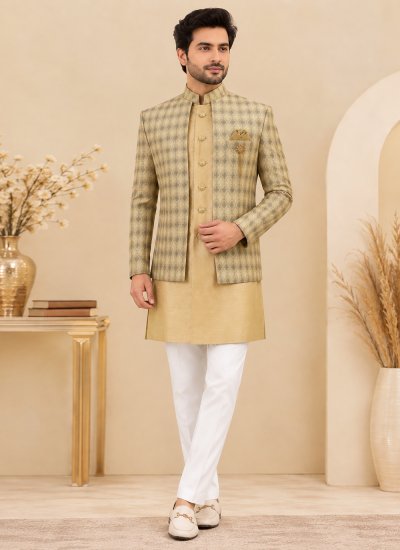 Jacquard Indo Western in Gold