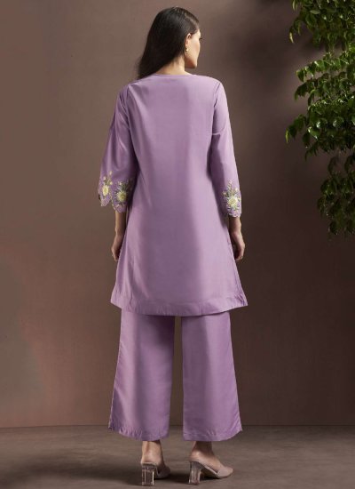 
                            Lavender Color Party Wear Kurti