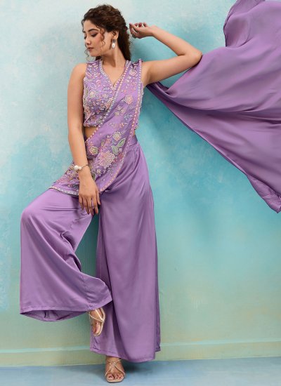Lavender Festival Imported Trendy Salwar Kameez