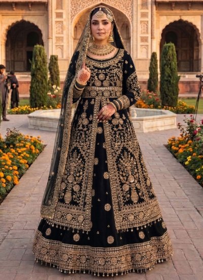 Lovable Velvet Embroidered Lehenga Choli