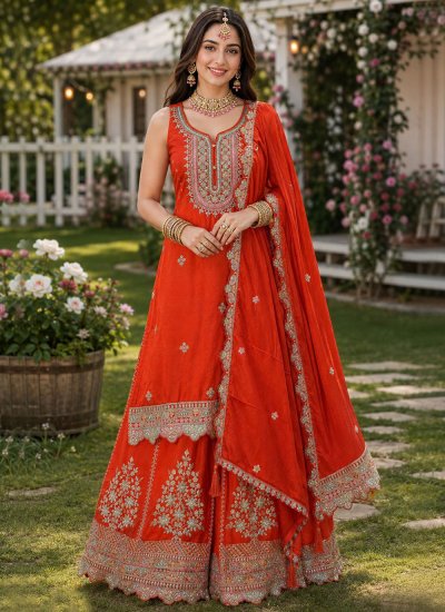 Magnificent Chinon Engagement Salwar Kameez