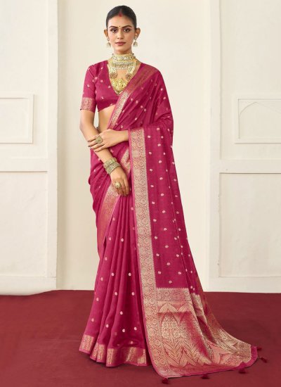 Magnificent Pink Classic Saree