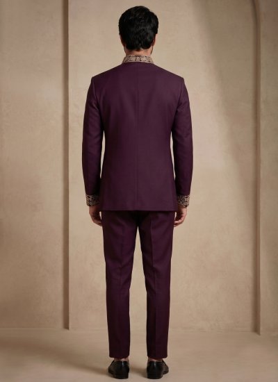 
                            Maroon Wedding Jodhpuri Suit
