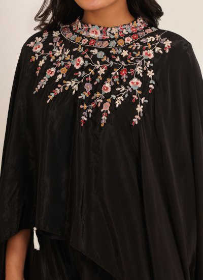 
                            Modern Black Viscose Salwar Kameez