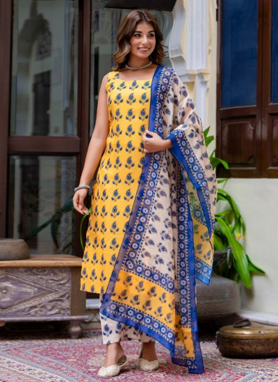 Modish Blended Cotton Party Salwar Suit